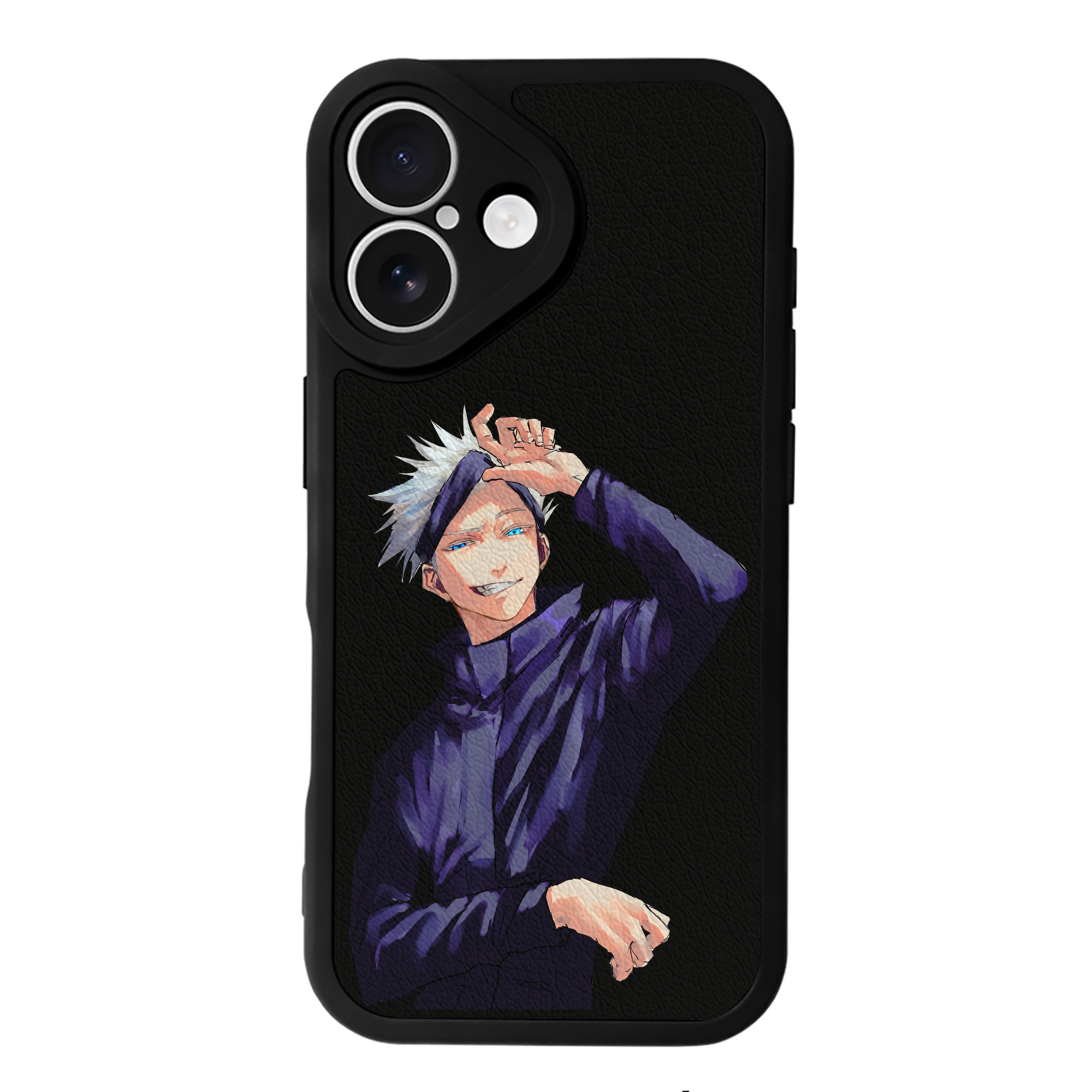 （画像用） 呪術廻戦 Jujutsu Kaisen 【iPhone 16シリーズ対応】シリコンスマホケース（レザー調） 材質：シリコン